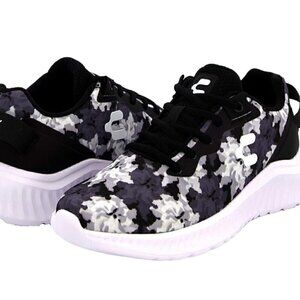 NWOT - New Charly sneakers in black &  white floral camo